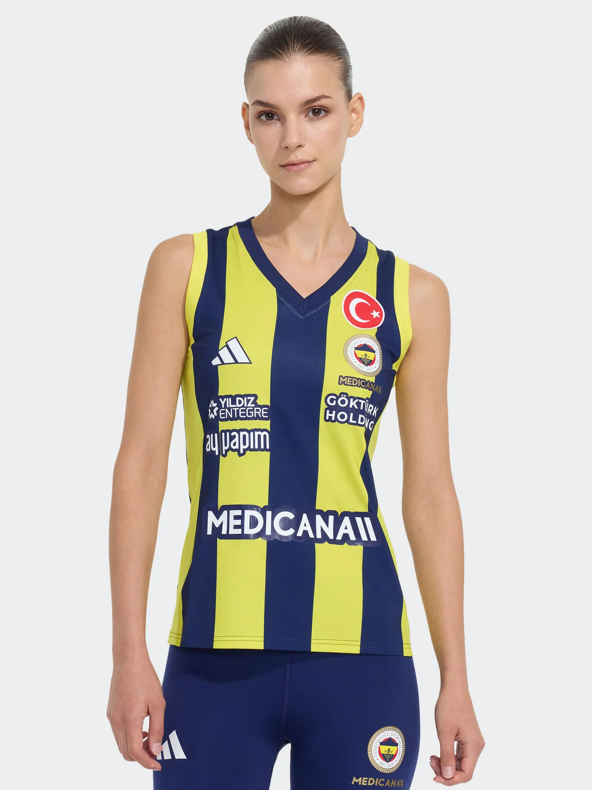 Fenerbahçe Voleybol 2026/27 Adidas Çubuklu Kadın Forma