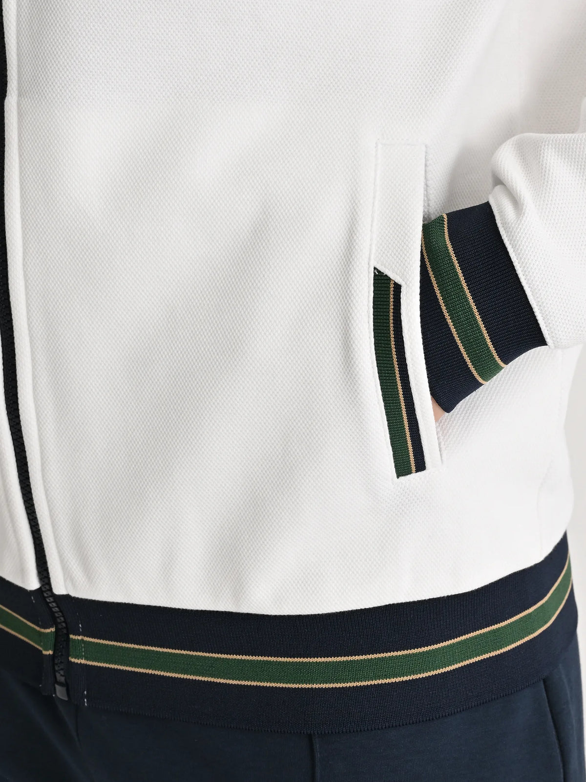 Fenerbahçe Ekru Trend Cep Detaylı Erkek Sweatshirt