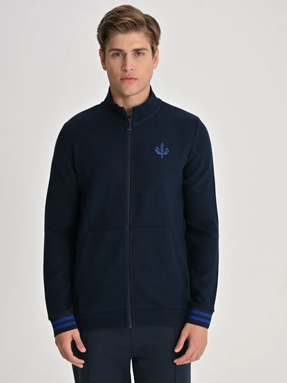 Fenerbahçe Lacivert Trend Triko Bantlı Erkek Sweatshirt