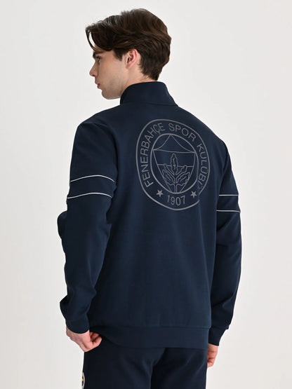 Fenerbahçe Lacivert Tribün Reflektör Detaylı Erkek Sweatshirt