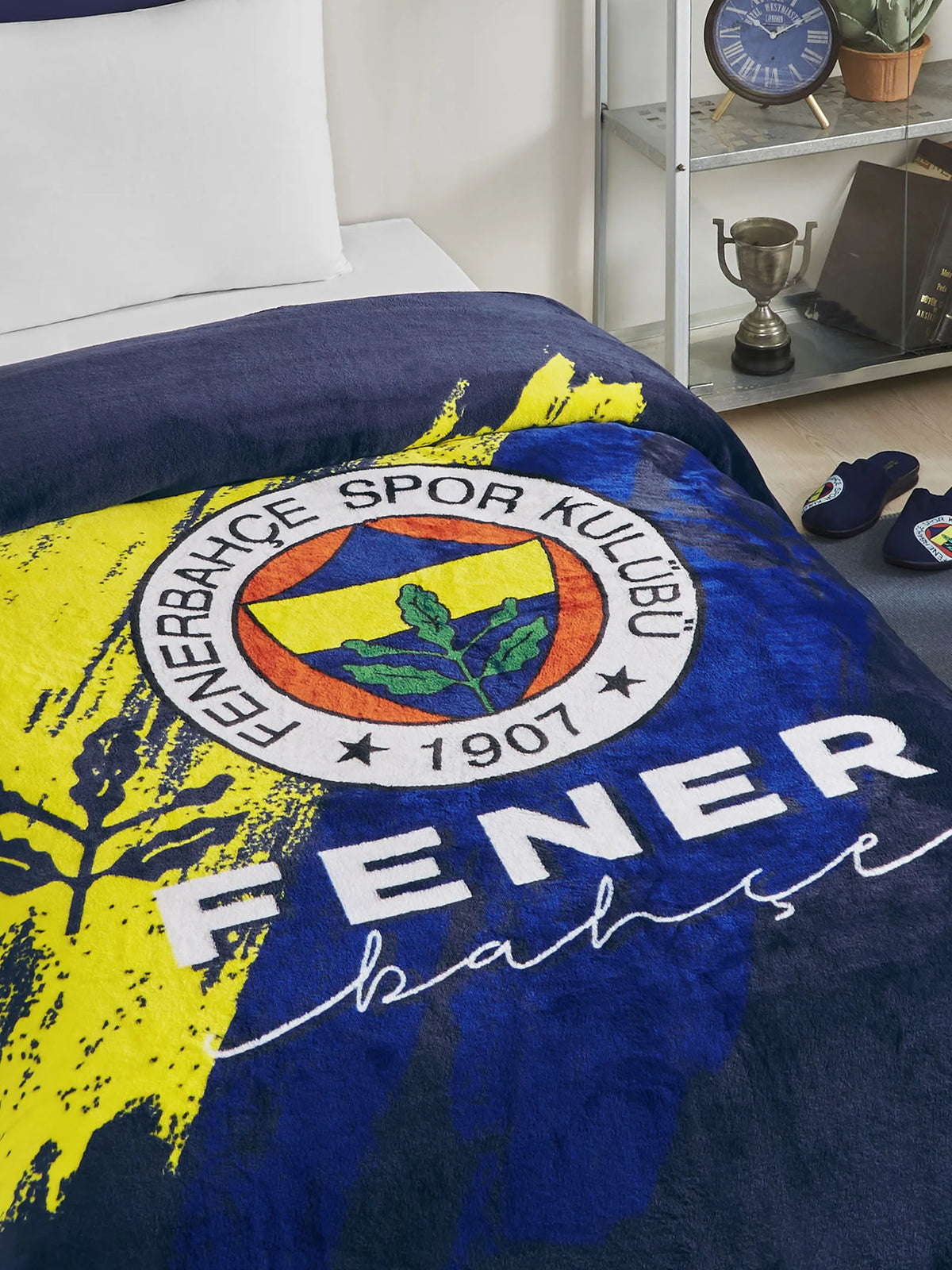 Fenerbahçe Lacivert Fanatik Battaniye 160x220 Cm