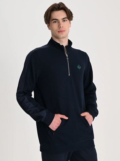 Fenerbahçe Lacivert Trend Ara Biyeli Erkek Sweatshirt