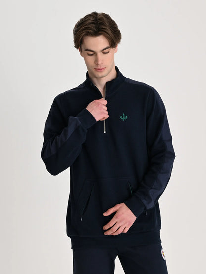 Fenerbahçe Lacivert Trend Ara Biyeli Erkek Sweatshirt