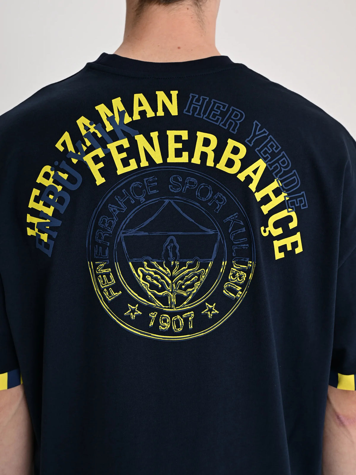 Fenerbahçe Lacivert Tribün En Büyük Fenerbahçe Oversize Tshirt