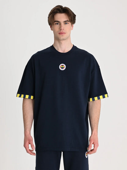 Fenerbahçe Lacivert Tribün En Büyük Fenerbahçe Oversize Tshirt