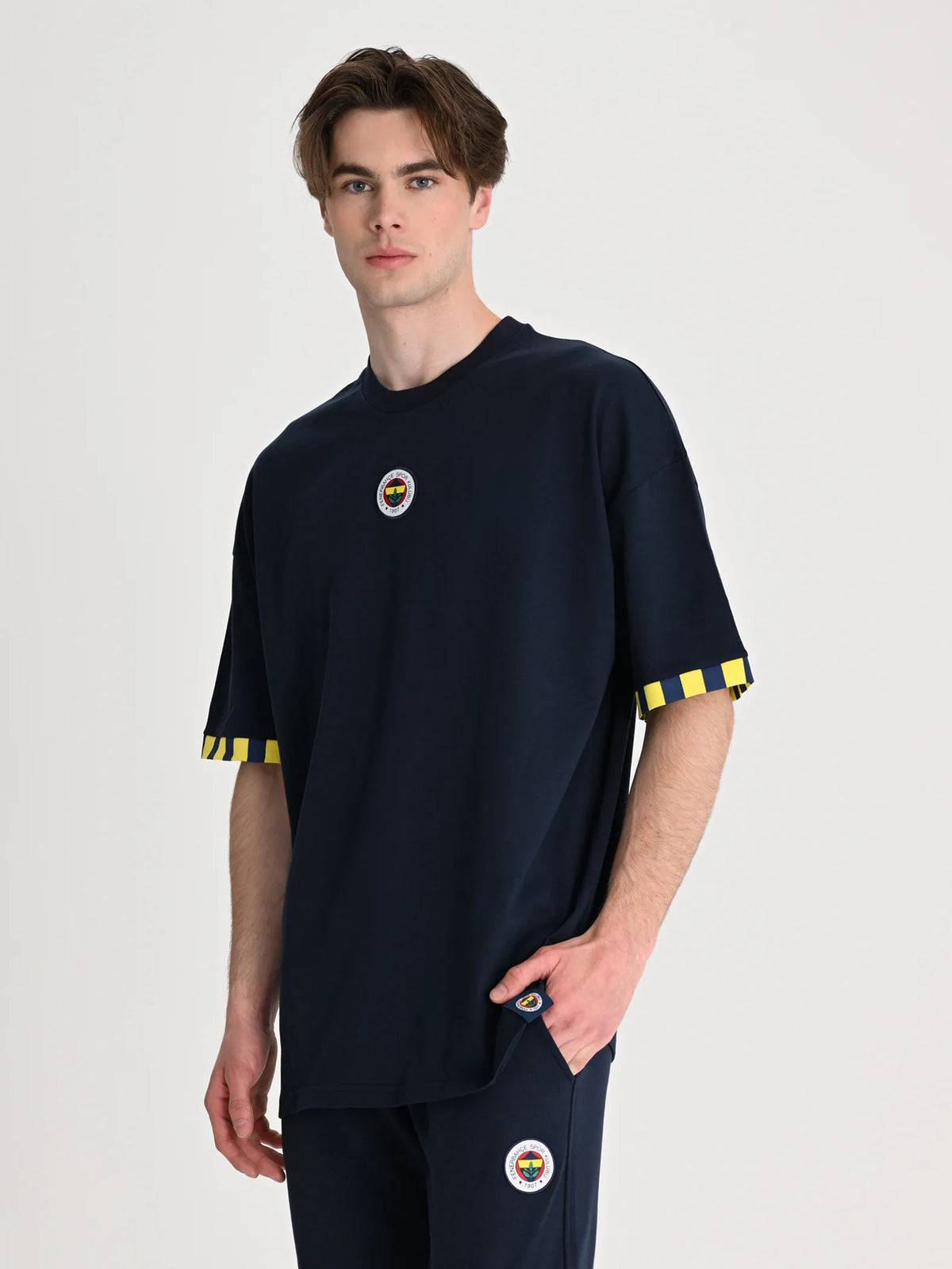 Fenerbahçe Lacivert Tribün En Büyük Fenerbahçe Oversize Tshirt