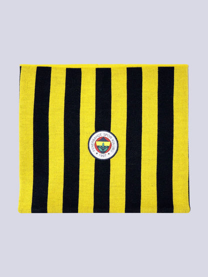 Fenerbahçe Sarı Lacivert Çubuklu Unisex Boyunluk