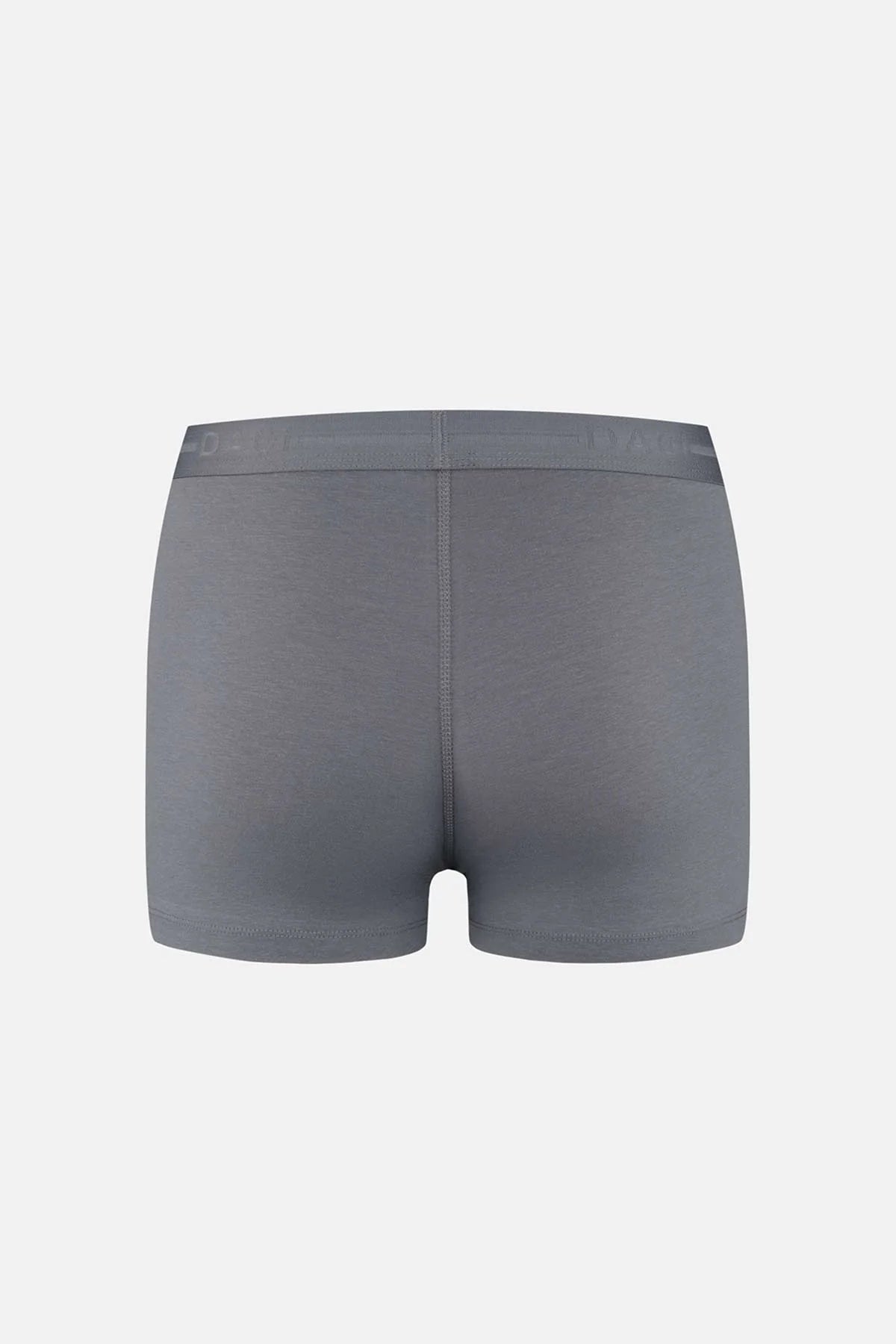 Gri-siyah 3'lü Desenli Pamuk Boxer