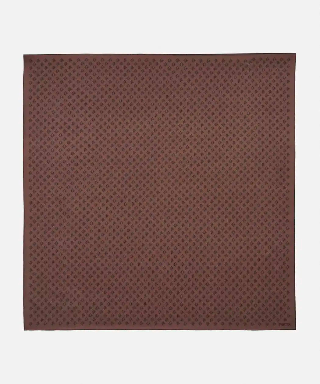 Kahverengi %100 Ipek Monogram Baskılı Eşarp I00000082044074 | Ipekyol