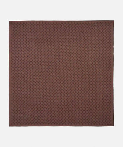 Kahverengi %100 Ipek Monogram Baskılı Eşarp I00000082044074 | Ipekyol
