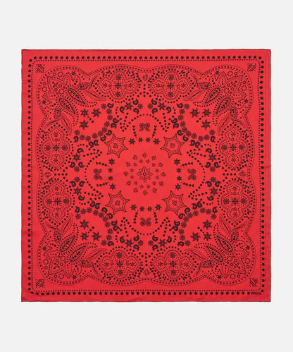 Kırmızı %100 Ipek Şal Desenli Monogram Eşarp I00000082043034 | Ipekyol