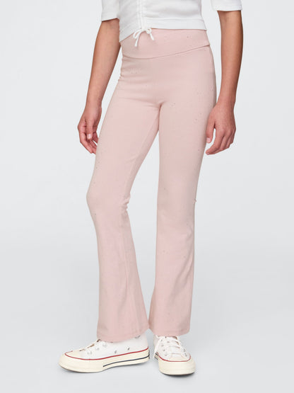 Pembe Flare Legging Tayt