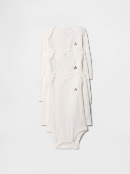 Beyaz Bodysuit (3’lü)