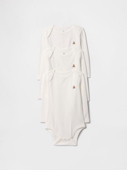 Beyaz Bodysuit (3’lü)