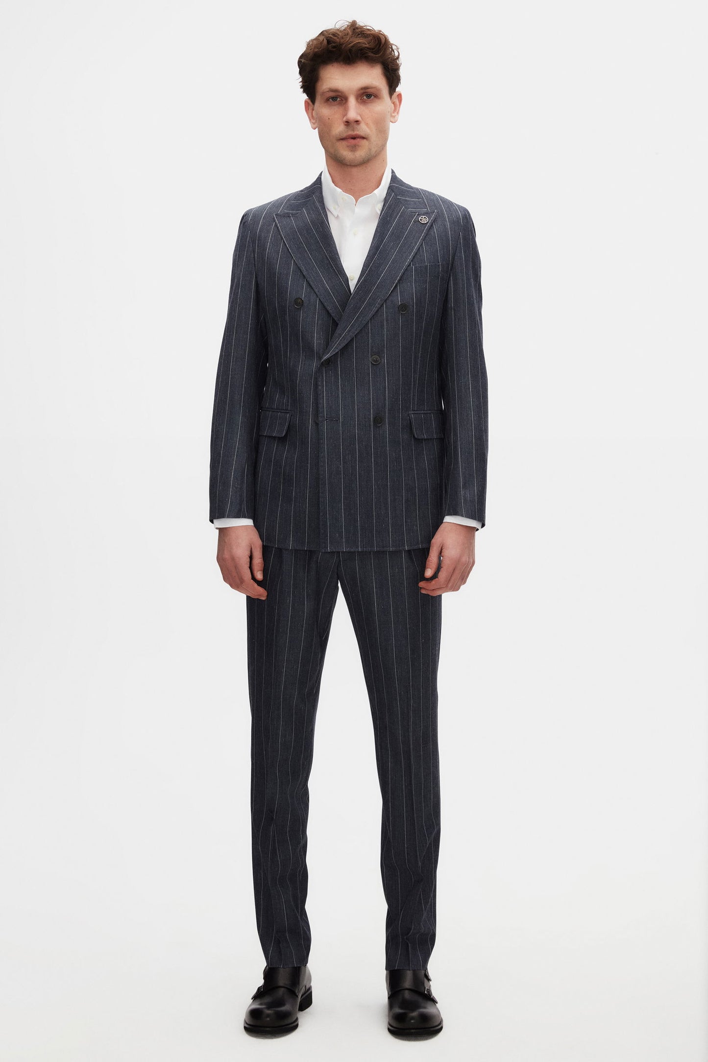 Damat Comfort Beyaz Armürlü %100 Pamuklu Gömlek