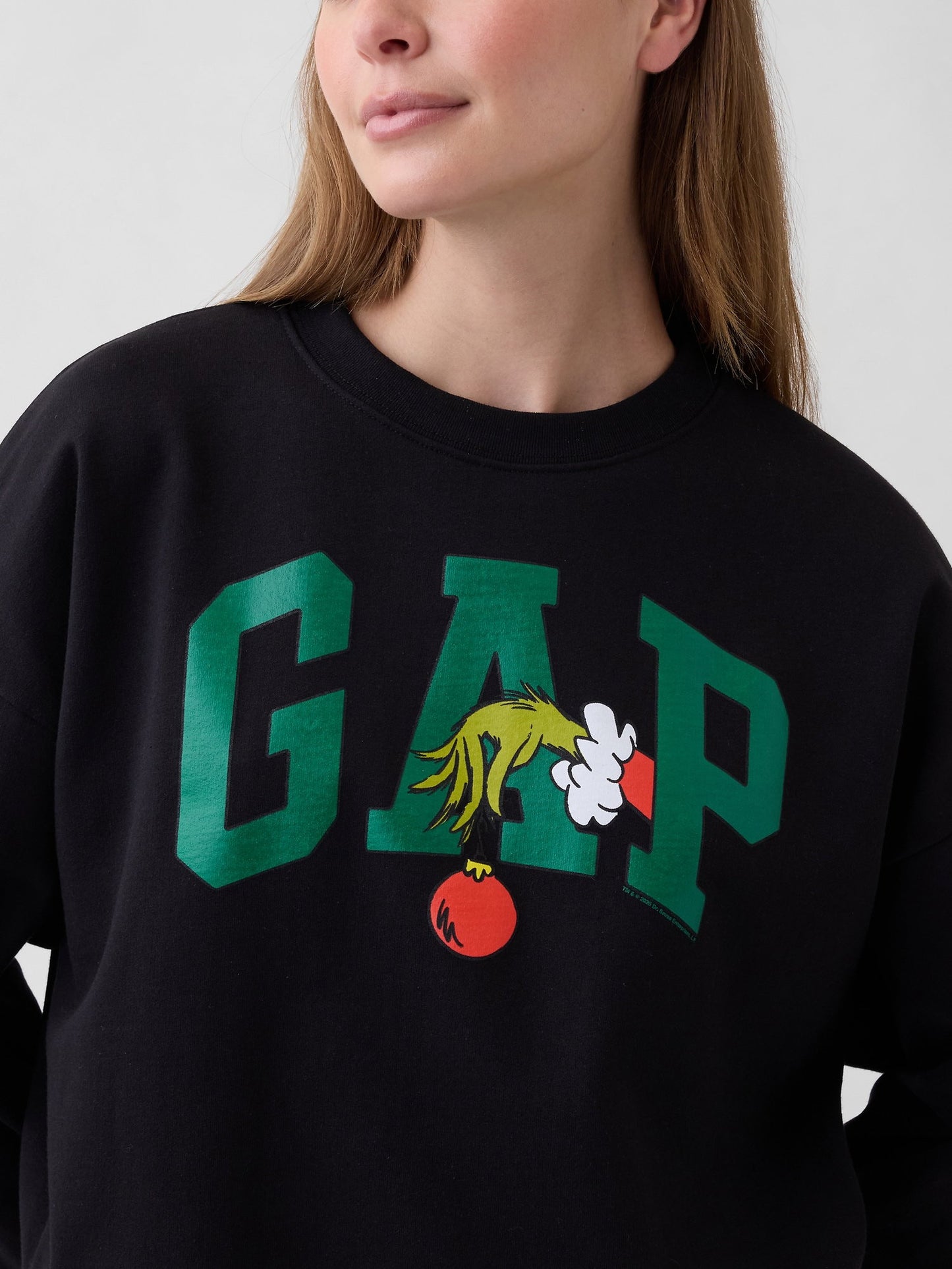 Siyah Dr Seuss™ Oversized Gap Logo Sweatshirt