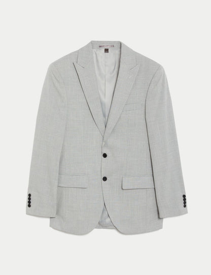 Slim Fit Ekose Desenli Ceket