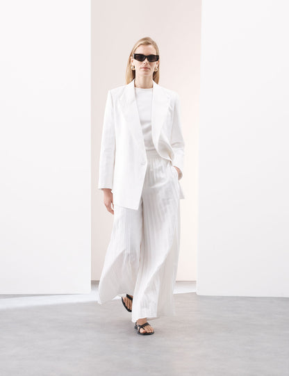 Linen Pleat Pantolon