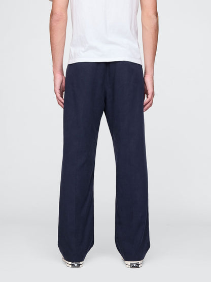 Lacivert Ultrasoft Pileli Pantolon