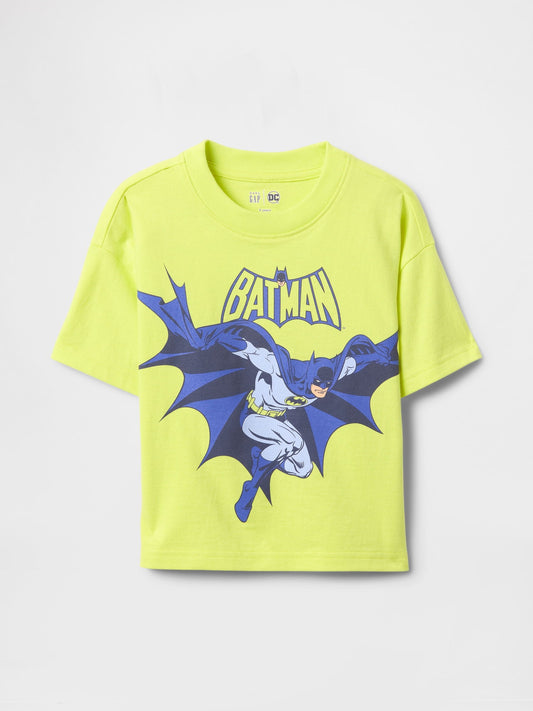 Sarı DC™ Batman Grafikli Oversize T-Shirt