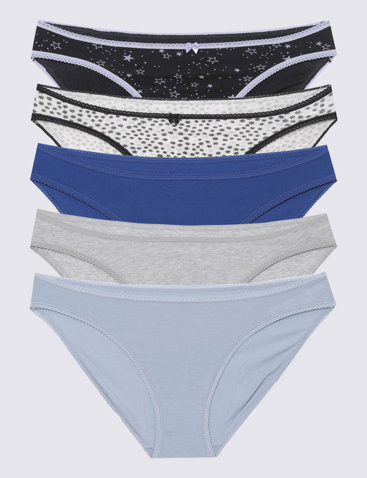 5'li Cotton Lycra® Bikini Külot Seti