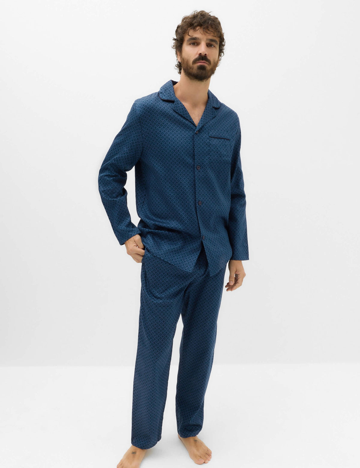 Desenli Pijama Takımı