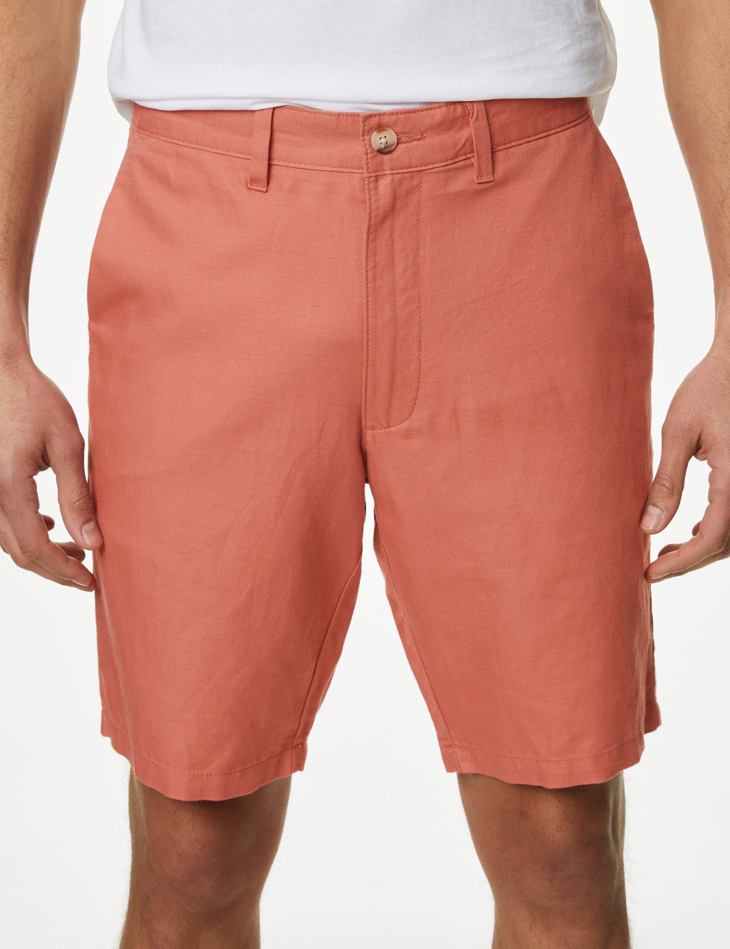 Regular Fit Keten Chino Şort