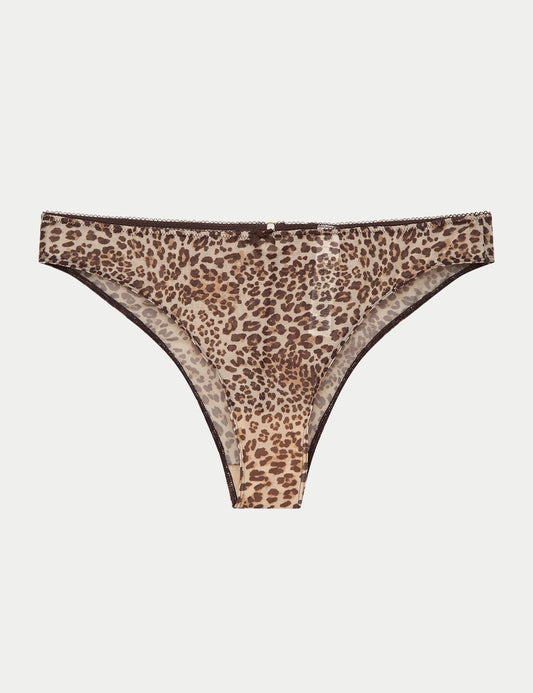 Leopar Desenli File Brazilian Külot