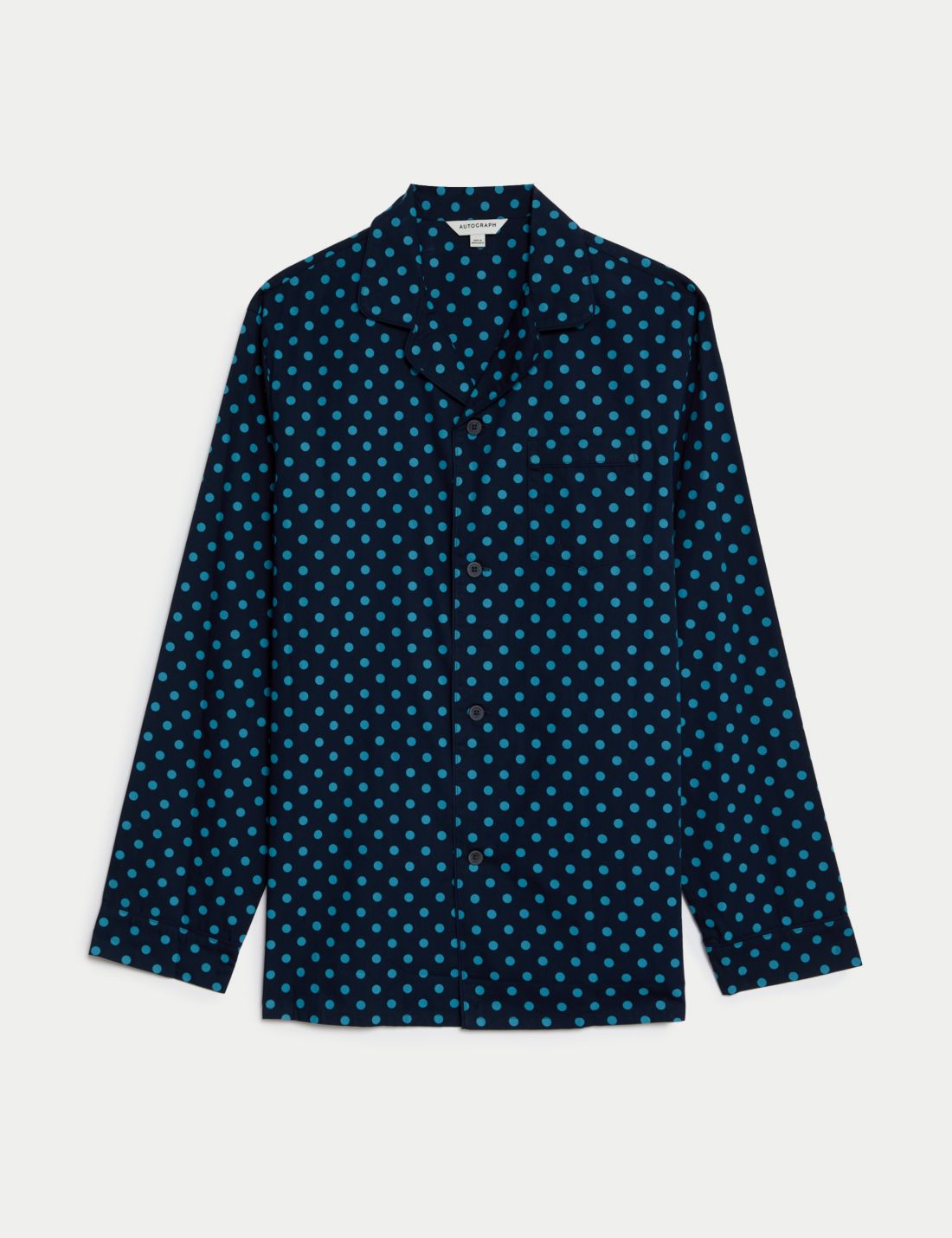 Uzun Kollu Desenli Pijama Üstü