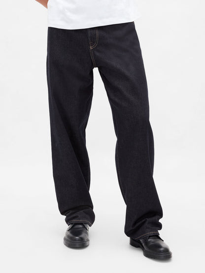 Koyu Mavi Extra Baggy Jean Pantolon