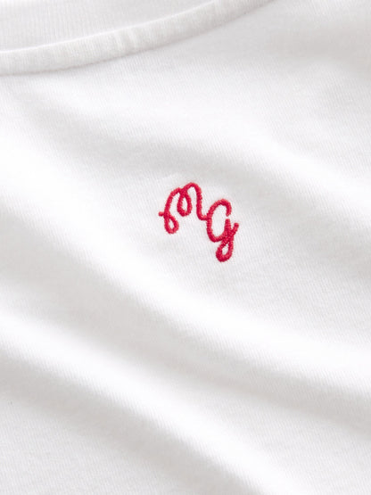 Beyaz Gap × Malbon Organik Pamuk Brannan Bear T-shirt