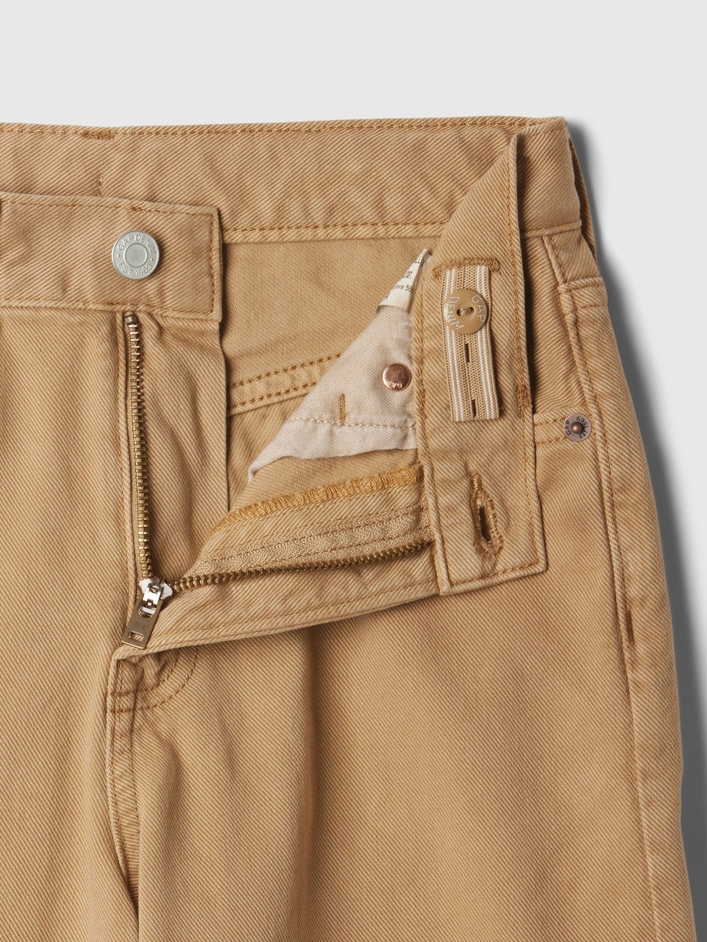 Kahverengi Baggy Jean Pantolon
