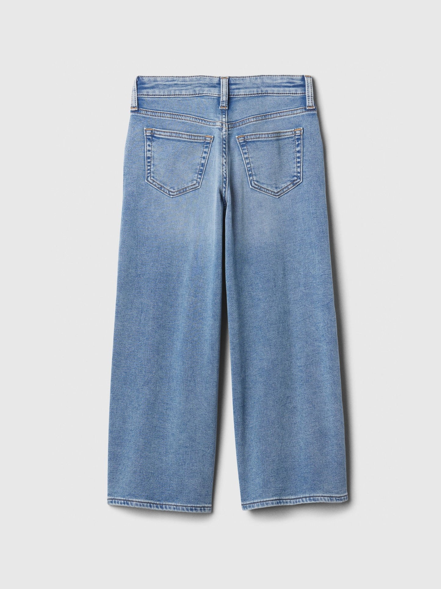 Açık Mavi High Rise Supersoft Wide-leg Jean Pantolon