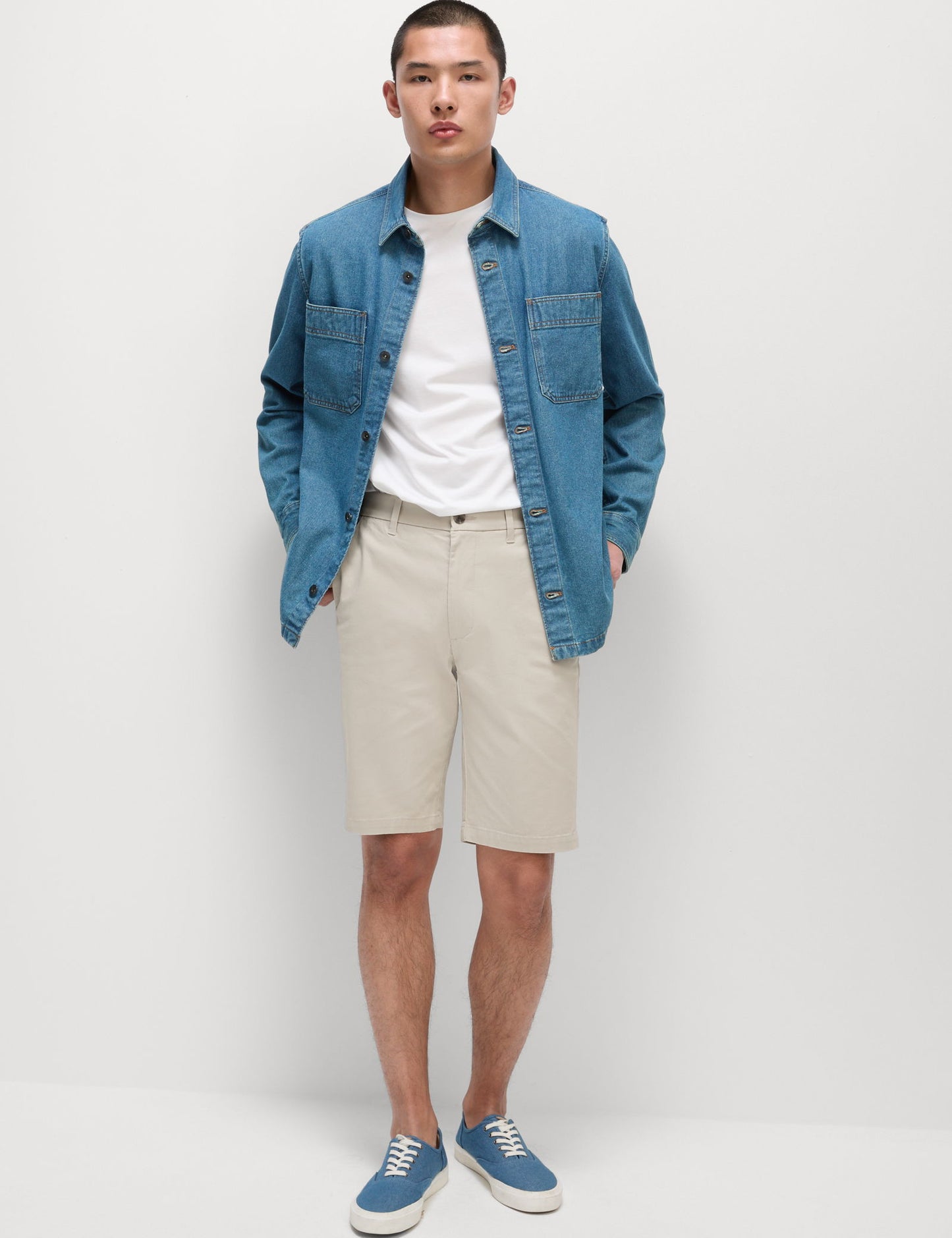 Regular Fit Streç Chino Şort