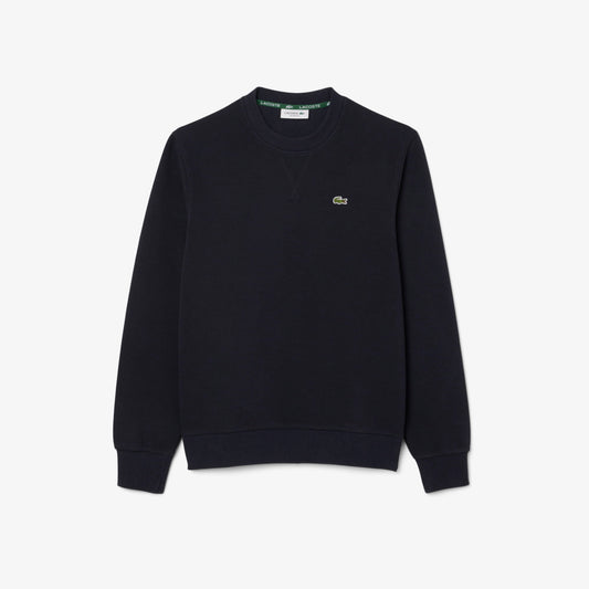 Lacoste Kadın Relaxed Fit Bisiklet Yaka Lacivert Sweatshirt