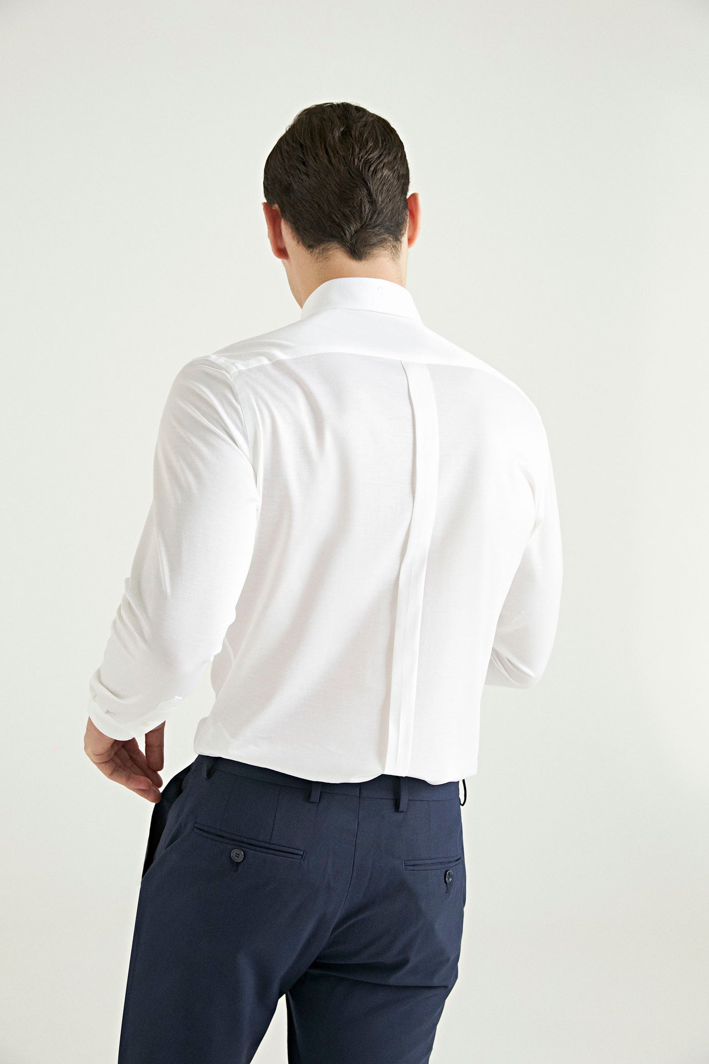 Damat Slim Fit Beyaz Armürlü Gömlek