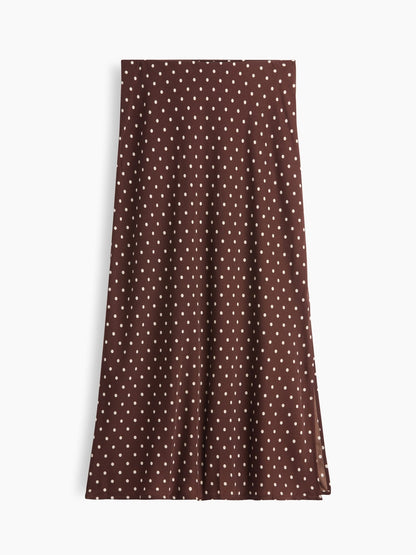Kahverengi Pull-on Maxi Etek