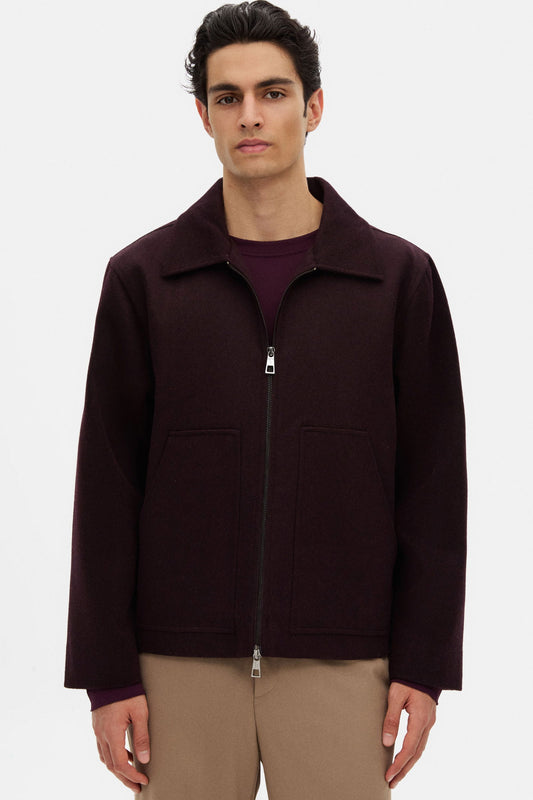 Tween Relaxed Fit Bordo Düz Mont