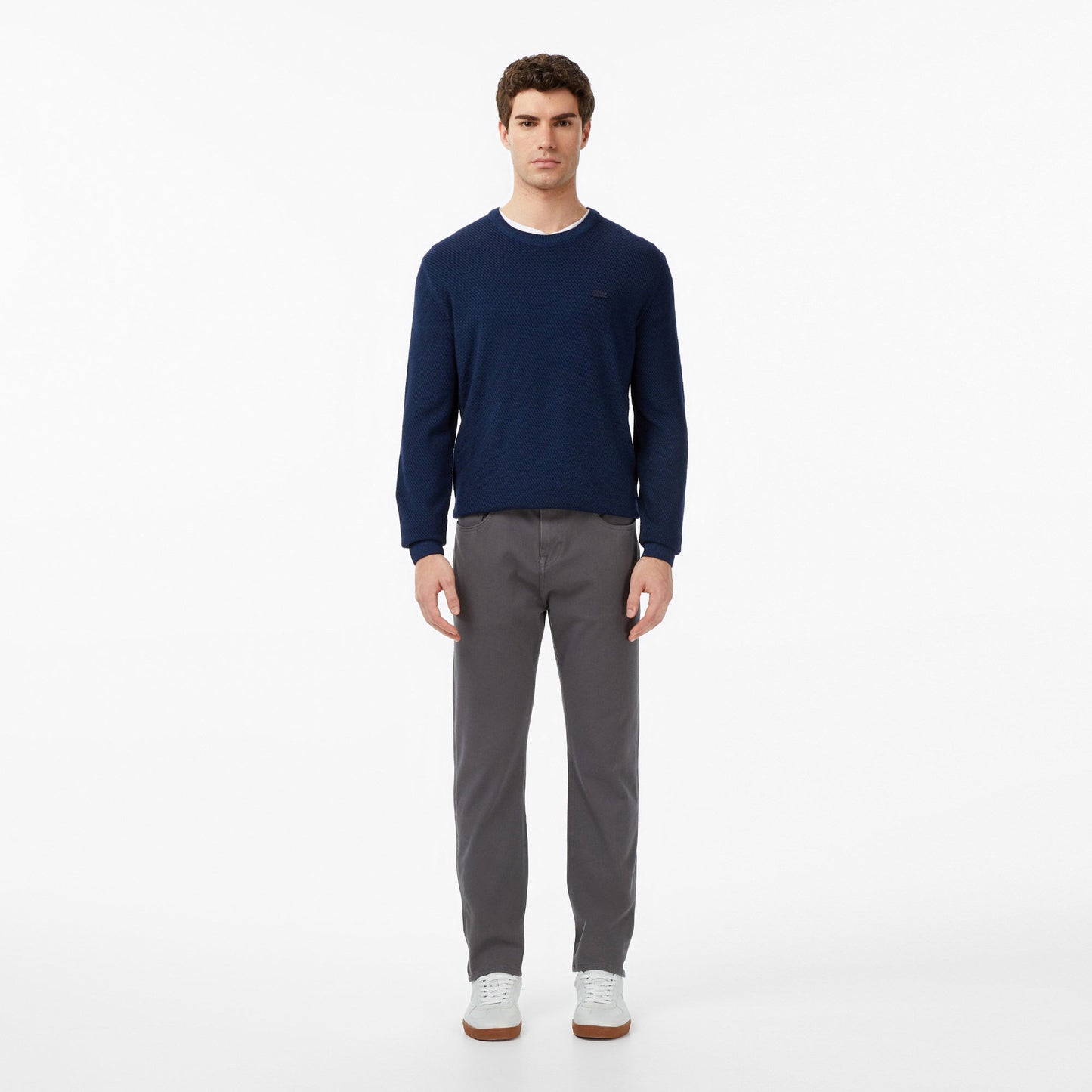 Erkek Regular Fit Gri Jean Pantolon