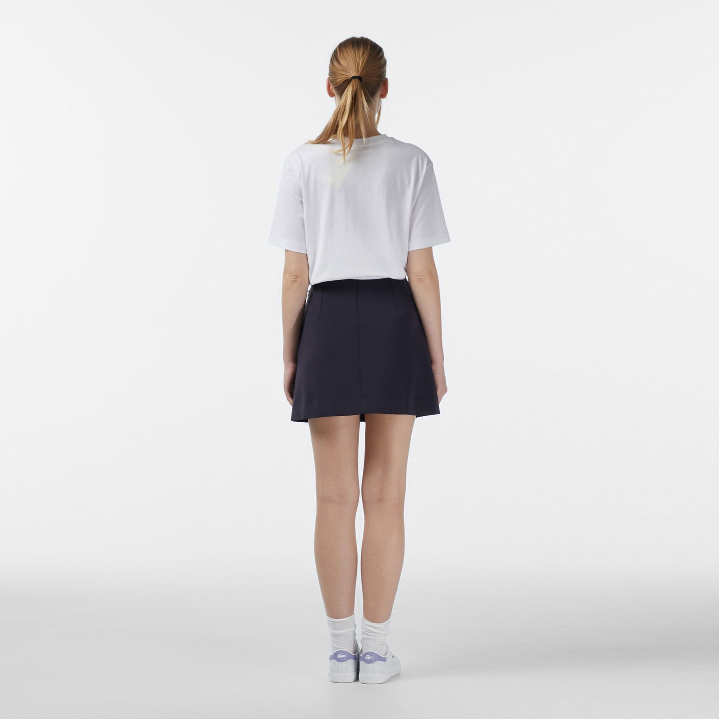 Lacoste Kadın Classic Fit Lacivert Etek