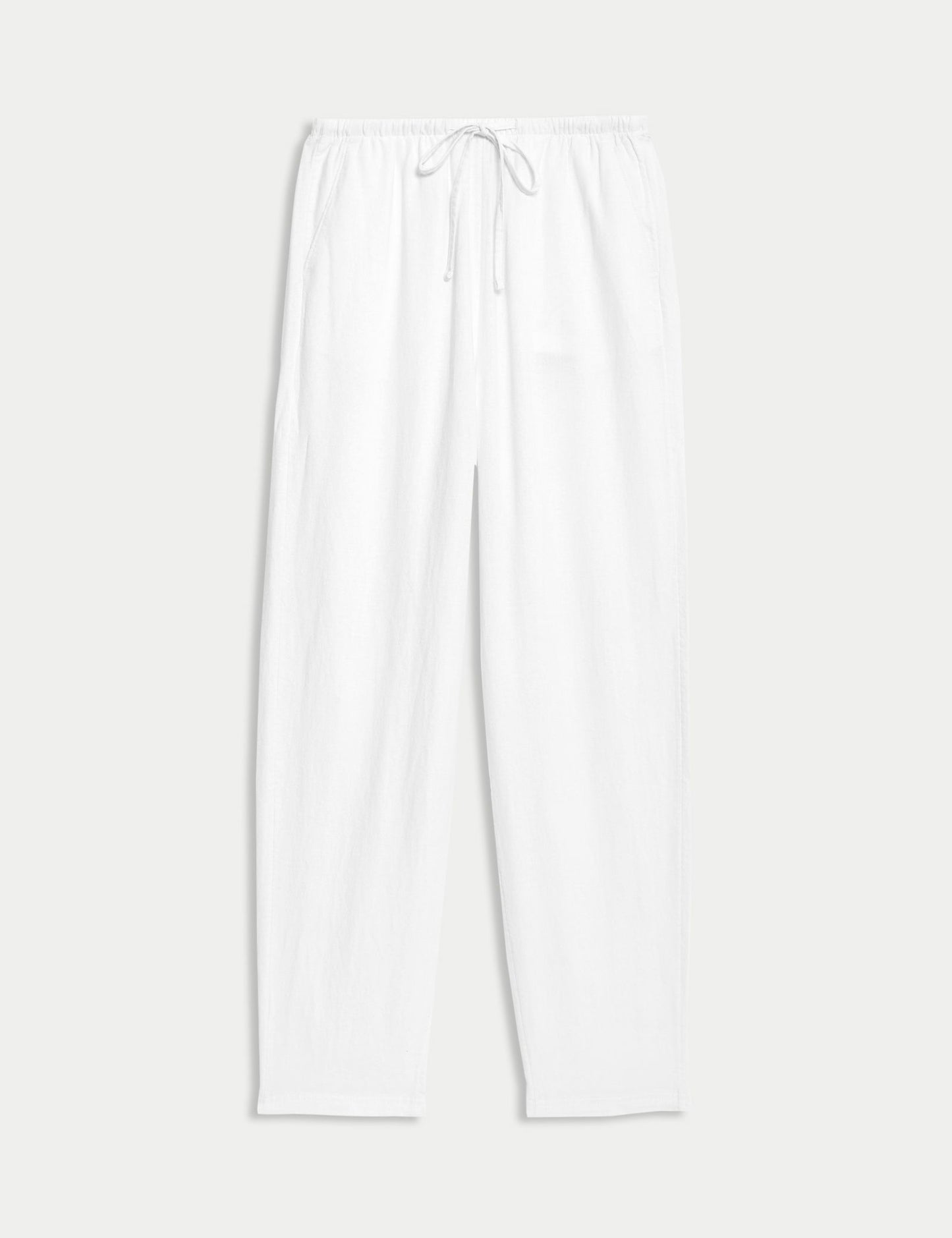 Tapered Fit Keten Pantolon