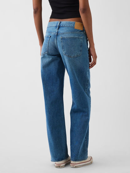 Açık Mavi The Hailey Low Rise Loose Jean Pantolon