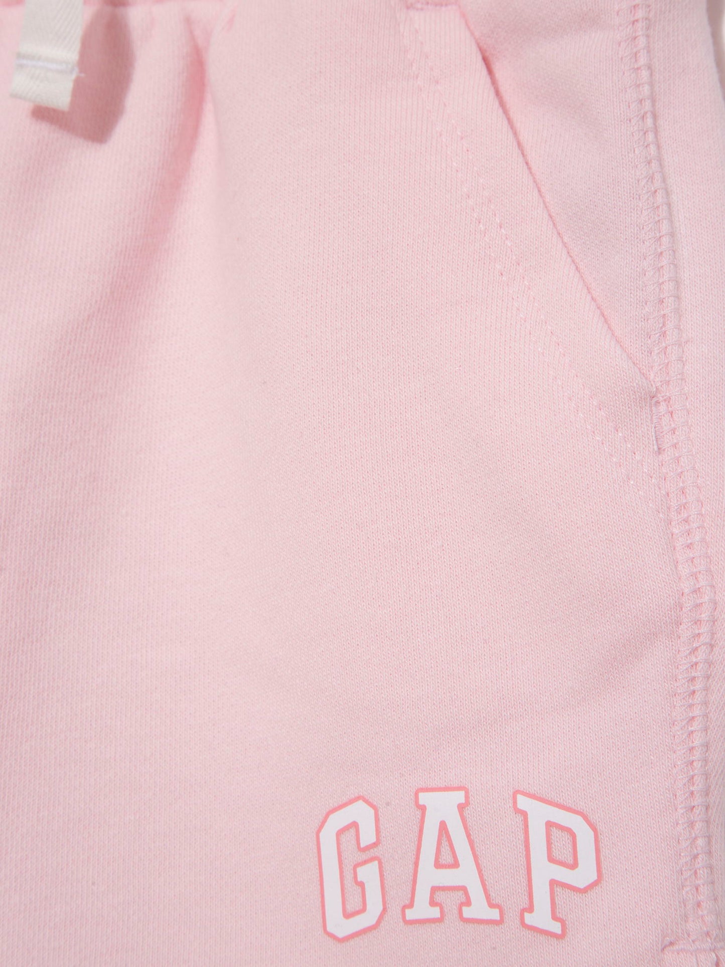 Açık Pembe Gap Logo Fransız Havlu Kumaş Şort