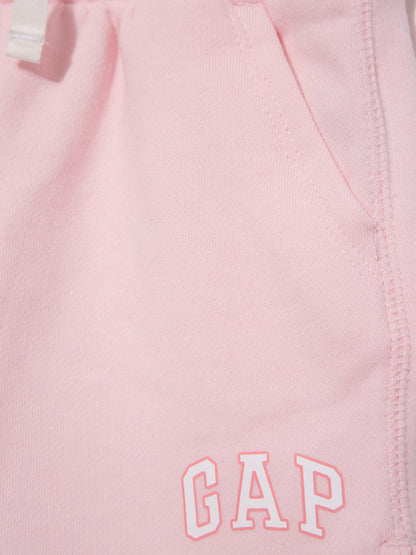 Açık Pembe Gap Logo Fransız Havlu Kumaş Şort