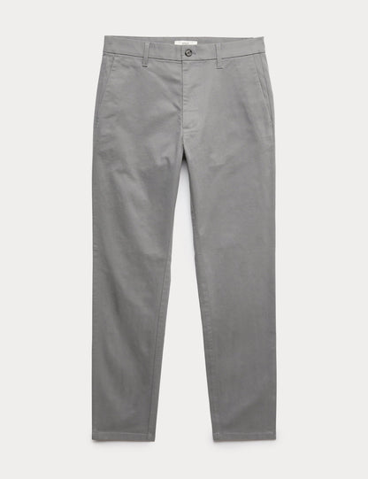 Slim Fit Pamuk Karışımlı Chino Pantolon
