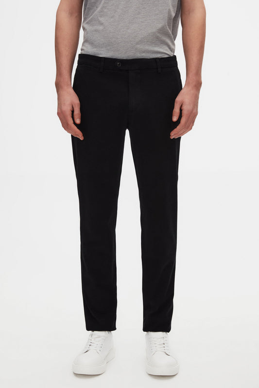 Damat Slim Fit Siyah Bi Strech Pamuklu Beli Içten Lastikli Chino Pantolon