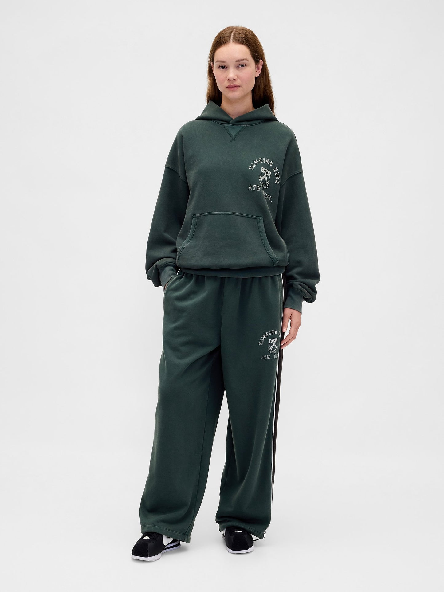 Koyu Yeşil Stranger Things Yetişkin Sweatshirt