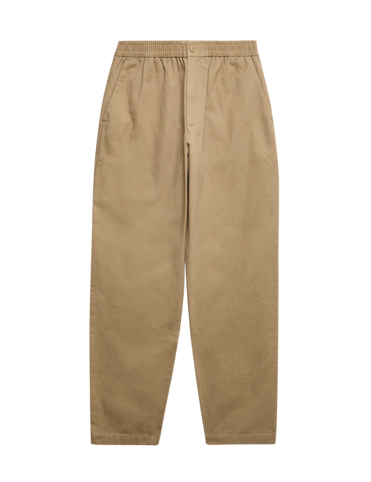 Pure Cotton Herringbone Pantolon