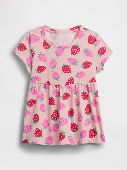 Pembe Mix & Match Babydoll Tunik Elbise
