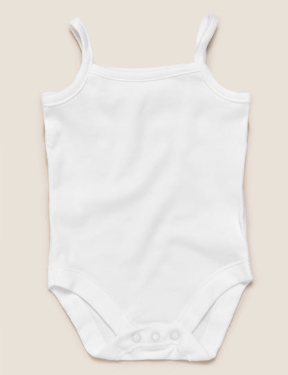 Saf Pamuklu 5'li Askılı Bodysuit (0-3 Yaş)